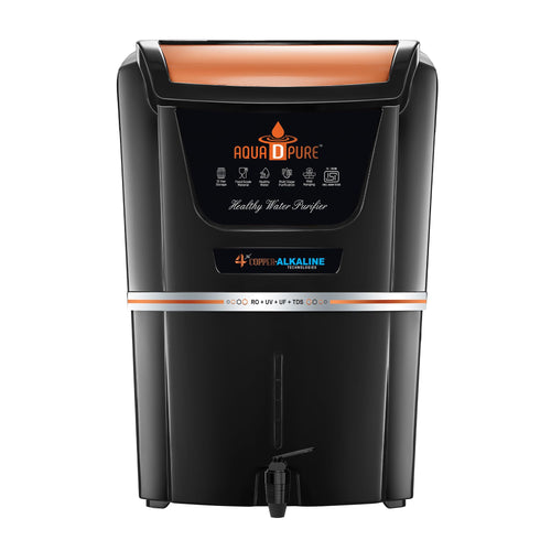 Aqua D Pure 12L Ro+Uv+Uf Copper + Alkaline +Tds Control+Uv Purified Water With Goodness Of Copper And Alkaline Ro Water Purifier