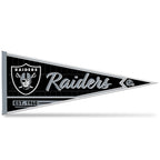 Rico Industries Nfl Football Las Vegas Raiders Classic 12'' X 30'' Felt Wall D  Cor Pennant - Great For Home/Bed Room/Man Cave D