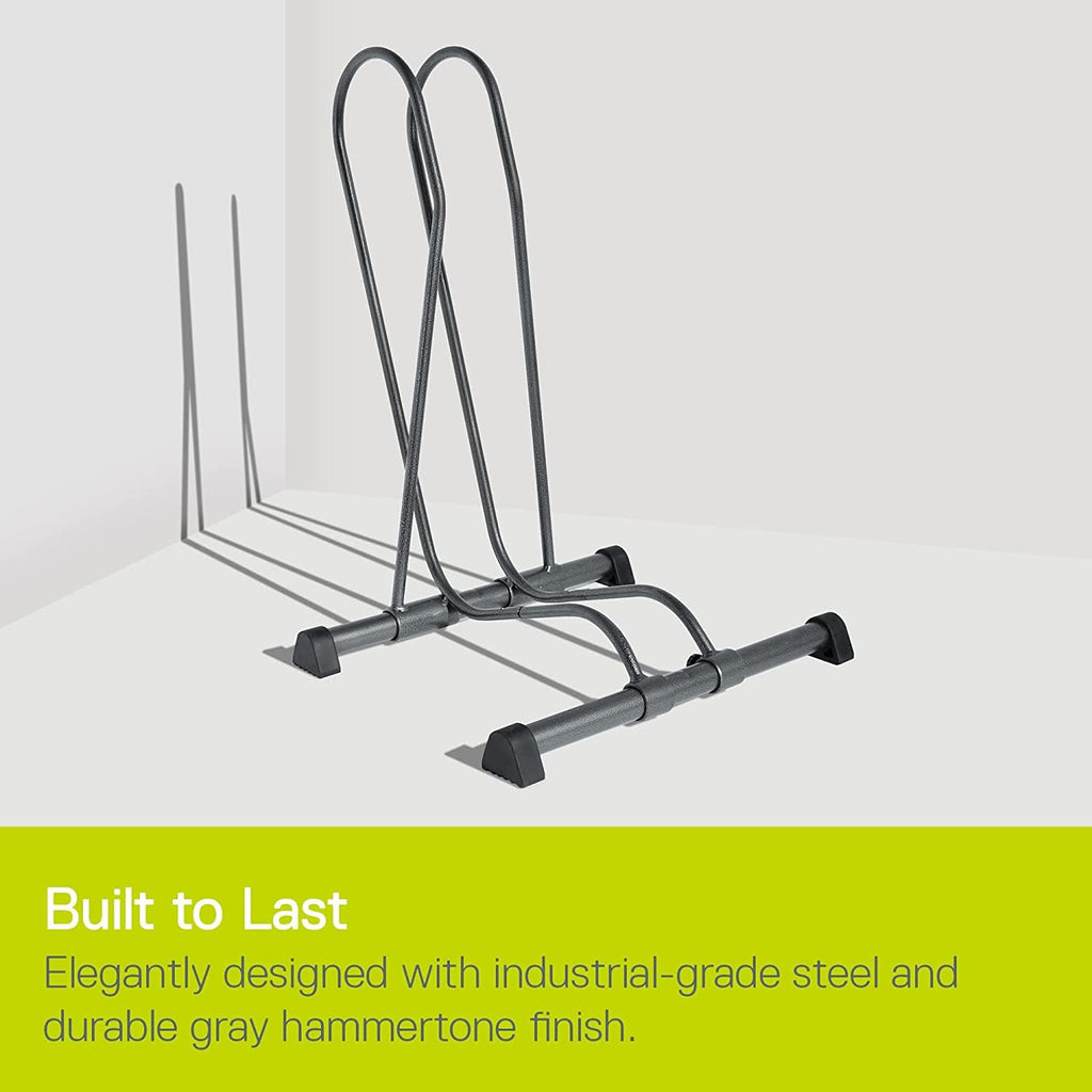 Single Bike Stand Floor by Delta Cycle (2-Pack) - Tool-Free Adjustable Bike Racks for Mountain, Fat Tire, Road Bikes, Freestandi