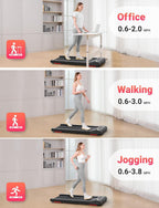 Therun Walking Pad, 2.5 Hp Under Desk Treadmill With Remote Control For Walking And Jogging, 265Lbs Capacity Widen Running Belt