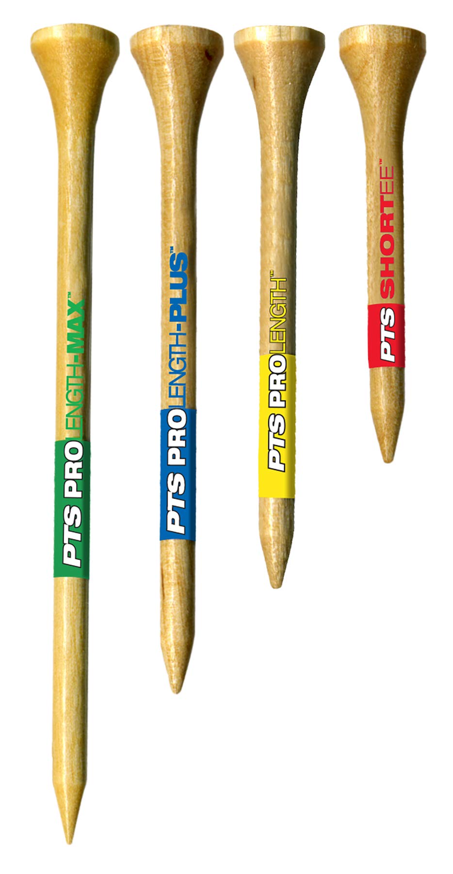 Pride Professional Tee System Shortee Tee, 2-1/8 Inch -120 Count (Red On Natural)