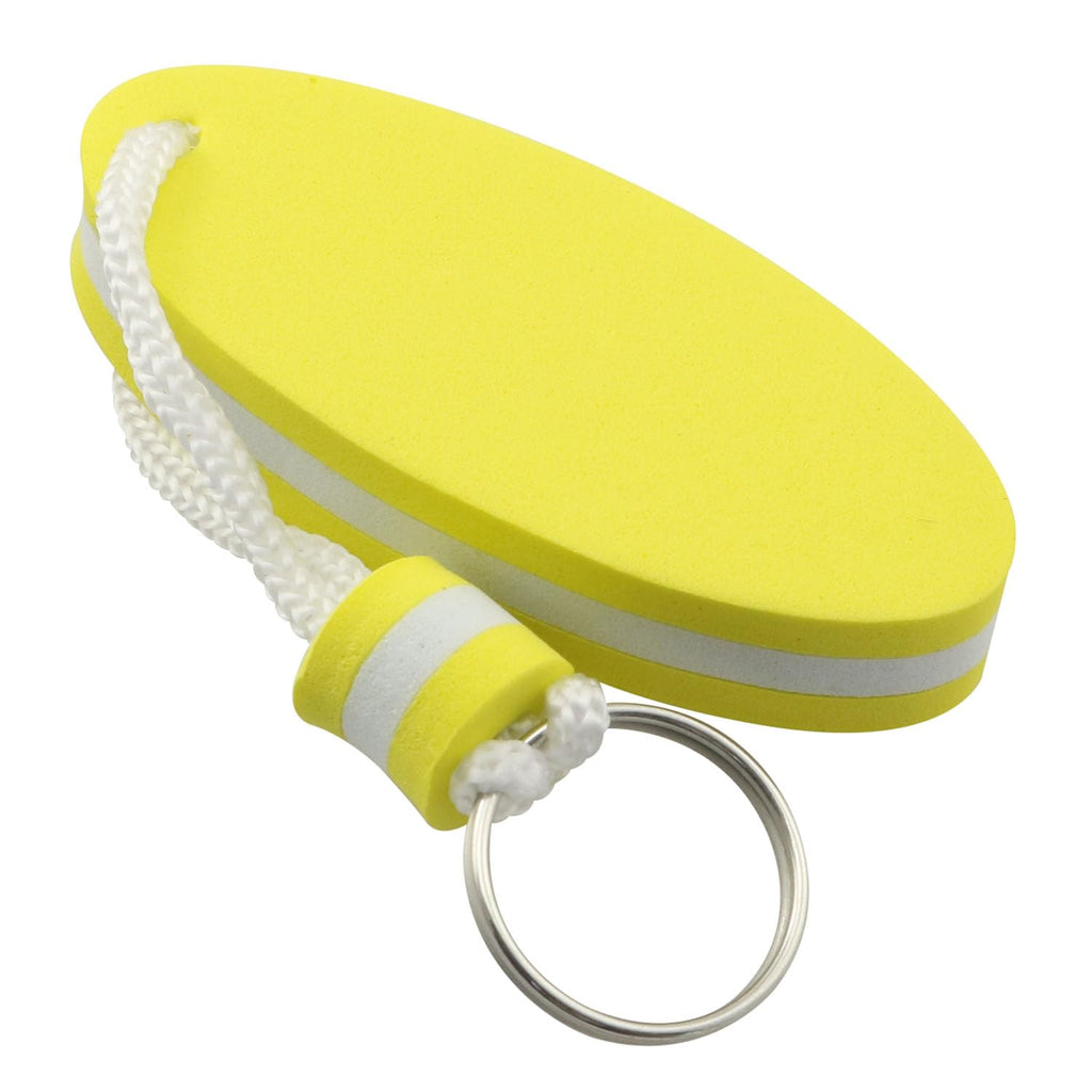Dghaop 2Pcs Floating Key Ring Glow In Dark, Yellow And Orange Water Buoyant Key Chain, Boat Key Chains For Fishing, Sailing, Sur