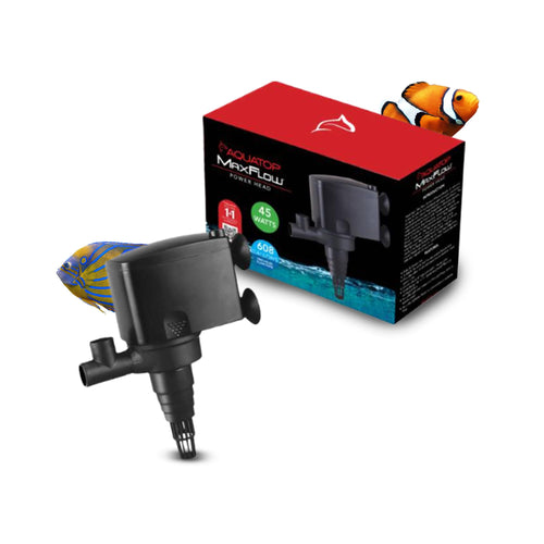 Aquatop Maxflow Submersible Aquarium Power Head - Ensures Optimal Water Movement For Reef Aquariums, With Air Intake And Adjusta