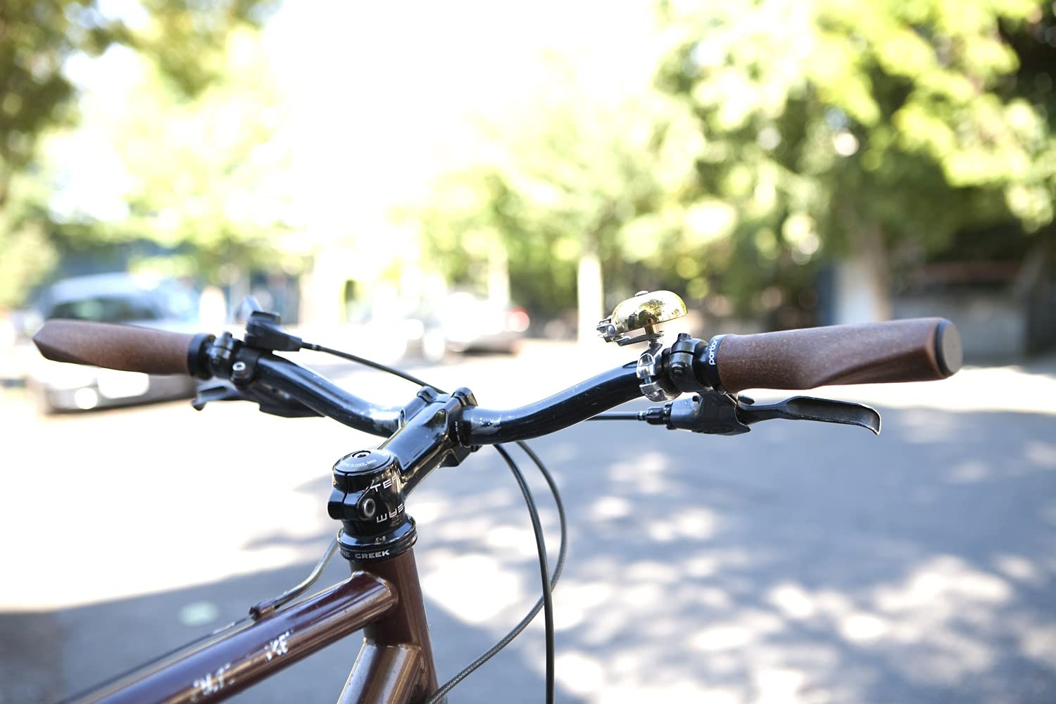 Portland Design Works | Cork Chop Grips, Bicycle Handlebar Grips, Tan/Natural, 128Mm/5