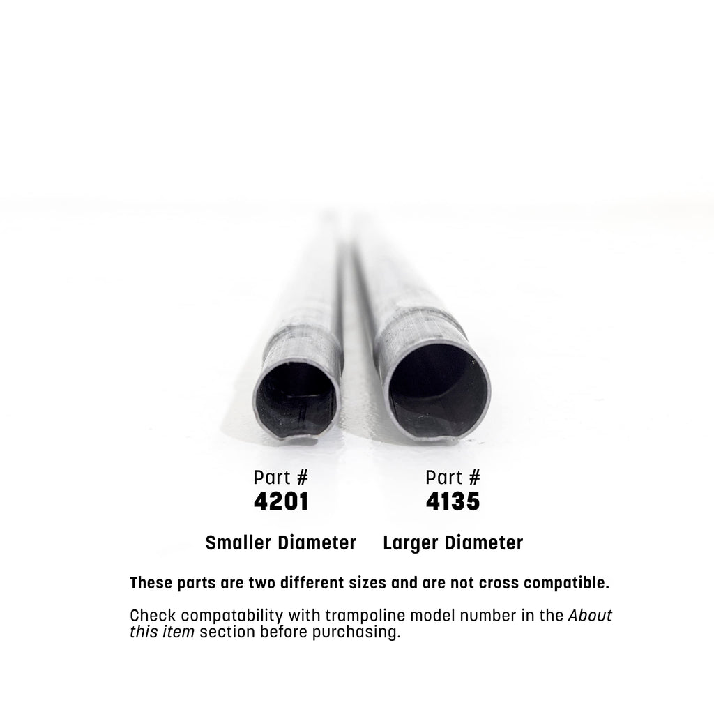 Skywalker Trampolines Lower Enclosure Straight Tube, Pack Of 2, Metal Color, Part #4201