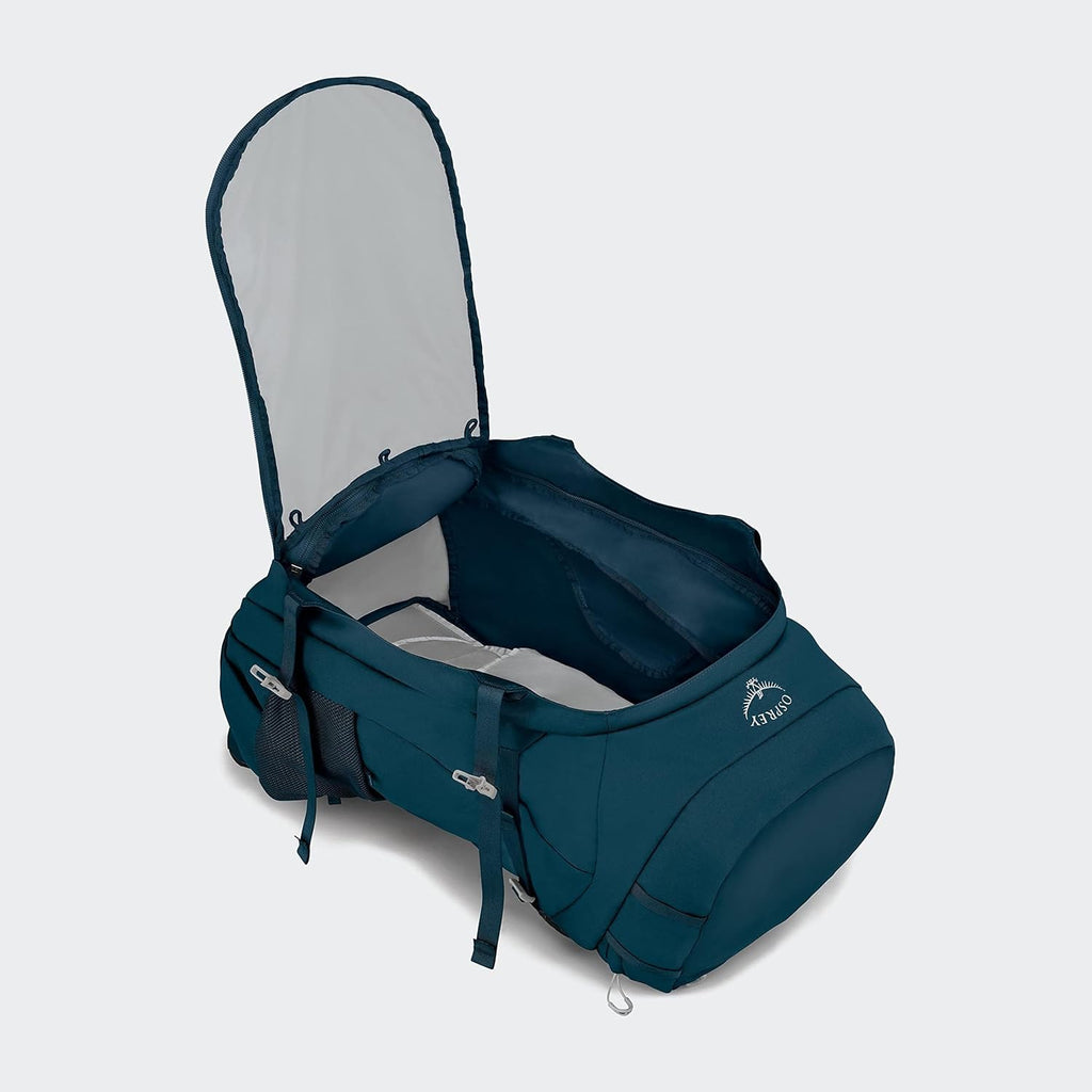 Osprey Fairview Trek 70L Womens Travel Backpack, Night Jungle Blue