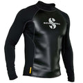 Scubapro Men'S Hybrid Thermal Diving Top, Long-Sleeve, Large, Black