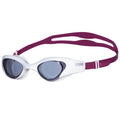 Arena The One Woman Swim Goggles For Women Watertight Fit Orbit-Proof Seals Anti-Fog Polycarbonate Non-Mirror Lens, Smoke/White/