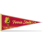 Rico Industries Ncaa Ferris State Bulldogs Classic 12'' X 30'' Felt Wall D  Cor Pennant - Great For Home/Bed Room/Man Cave D  Co