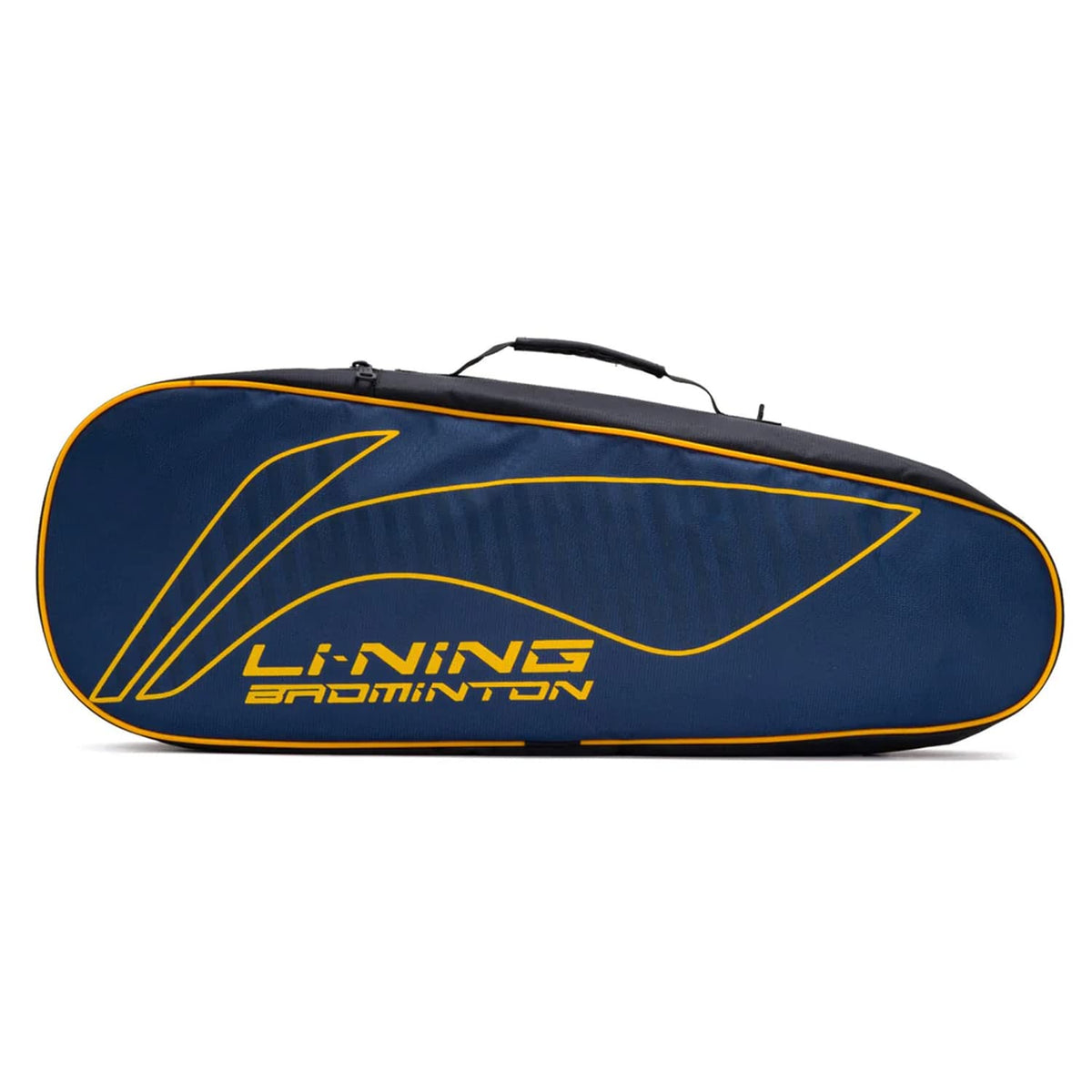 LiNing ABDS685 All Star Single Zip Polyester Badminton Kit Bag (Navy , Large) | Dedicated Compartments | Unisex  Men, Boys, Gi