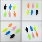 Honbay 6Pairs Reusable Silicone Swimming Earplugs Soft And Flexible Ear Plugs For Swimming, Learning, Hearing Protection, Concer