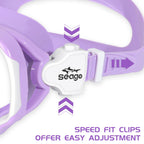 Seago Kids Swim Goggles Mask for 6-14 3-6 4-7 8-12 3-5 Boys Girls Youth, Waterproof No Leakage Tempered Glasses Anti-Fog 180 Cle