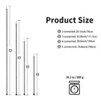 Komclub Telescoping Tent Poles Adjustable Tarp Poles Camping Stainless Steel Lightweight Tent Poles For Trap Sun Sails Canopy Aw