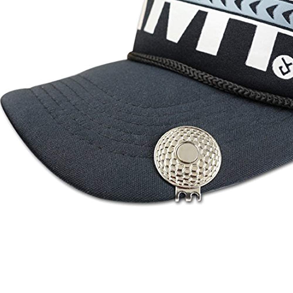Pinmei Colorful Golf Ball Markers With Silver Color Golf Hat Clips (Usa Flag Eagle)