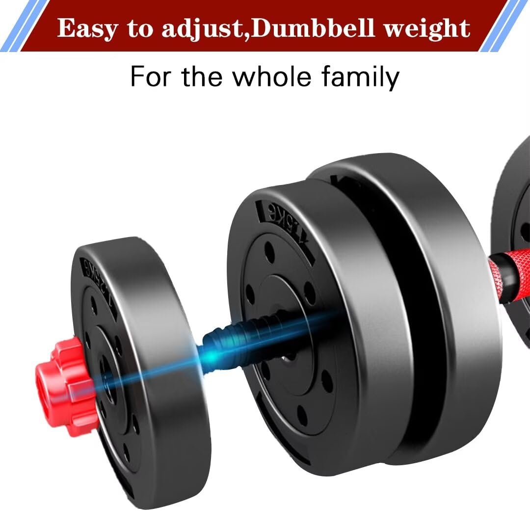 Bcbig Adjustable-Dumbbells-Sets,Free Weights-20Lb(10Lb*2) Dumbbells Set Of 2 Convertible To Barbell A Pair Of Lightweight For Ho
