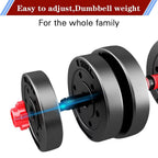 Bcbig Adjustable-Dumbbells-Sets,Free Weights-30Lb(15Lb*2) Dumbbells Set Of 2 Convertible To Barbell A Pair Of Lightweight For Ho