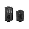 Schlage Be375 Cam 622 Touch Camelot Deadbolt, Electronic Keyless Entry Lock, Matte Black