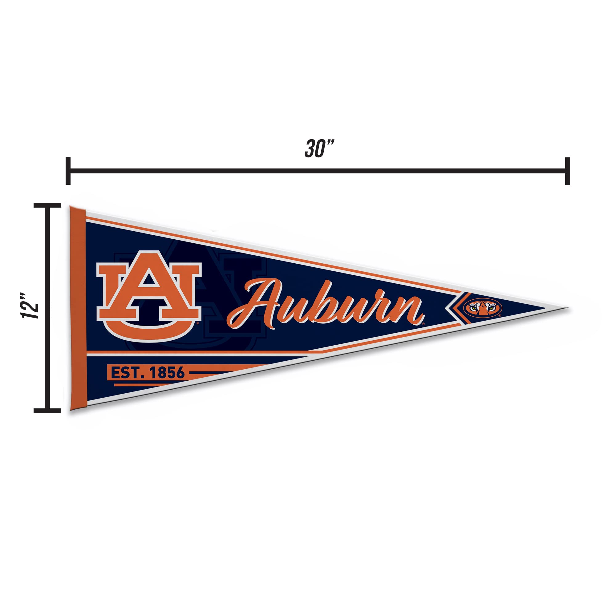 Rico Industries Ncaa Auburn Tigers Classic 12'' X 30'' Felt Wall D  Cor Pennant - Great For Home/Bed Room/Man Cave D  Cor