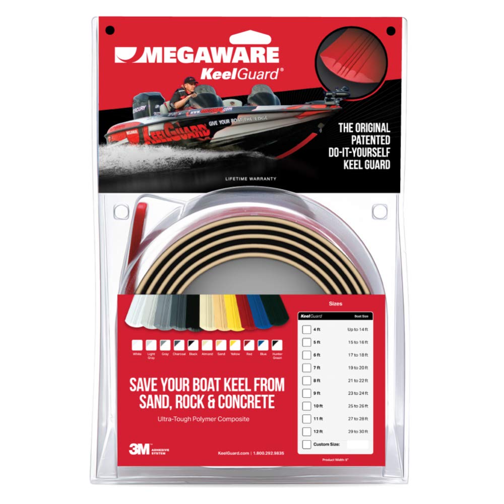 Megaware Keelguard Boat Keel And Hull Protector, 9-Feet (For Boats Up To 24Ft), Sand
