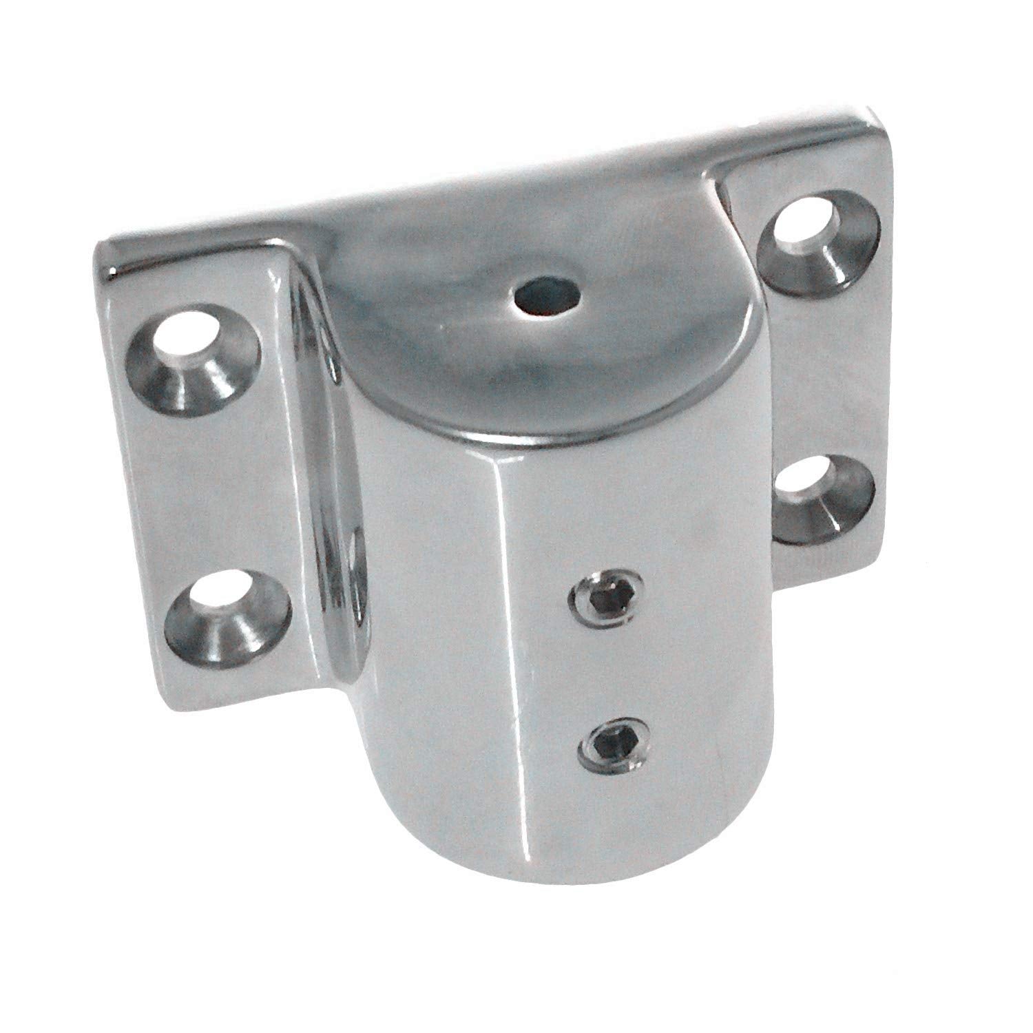 Nrc&Xrc Pair Marine Boat Hand Rail Fitting 316 Stainless Steel 90 Degree Stanchion Rectangle Base Mount Hand Rail Fitting For 1I