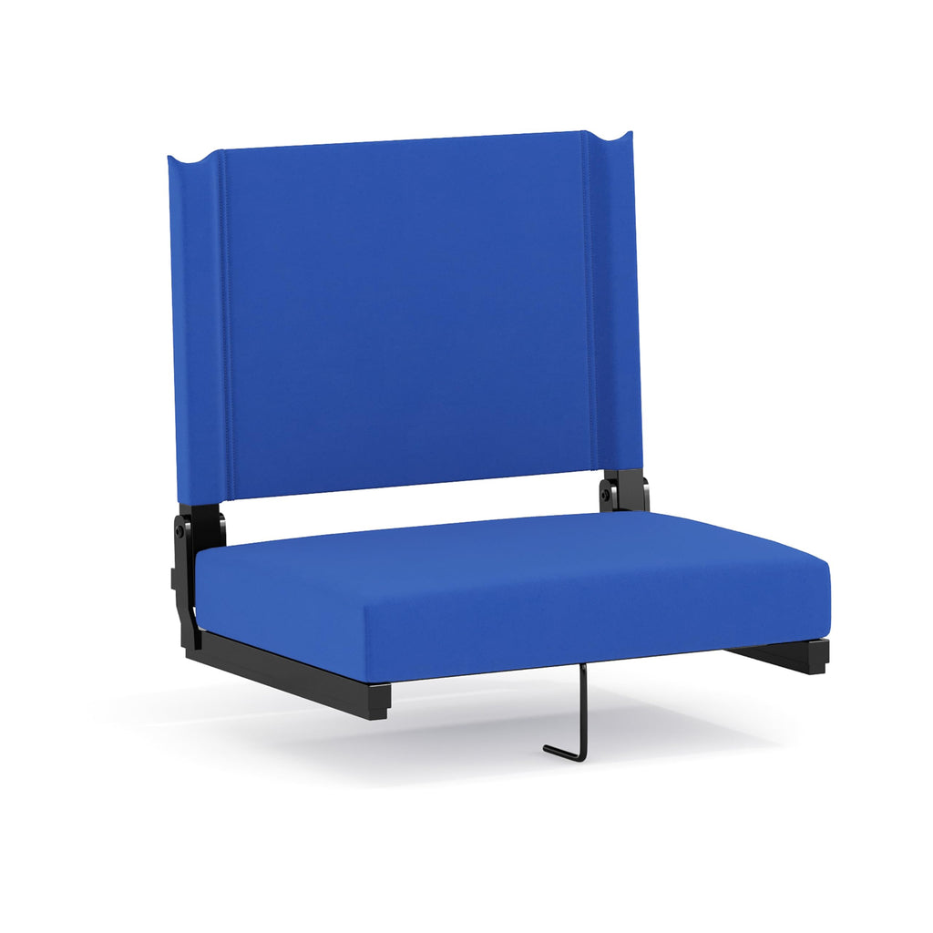 Flash Furniture Grandstand Portable Stadium Seat For Bleachers Or Benches, Folding Padded Stadium Chair With Carrying Handle, 50