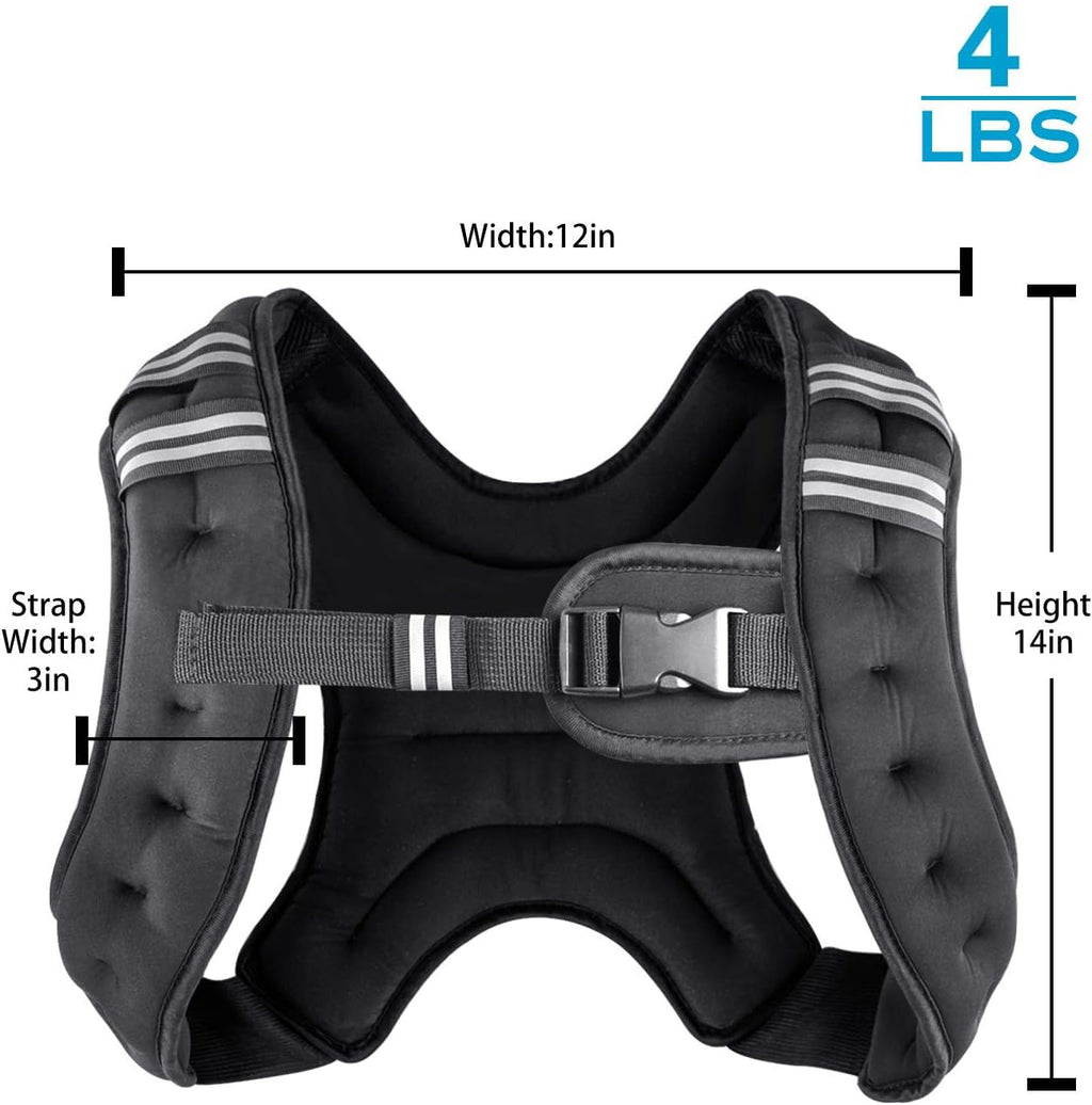 Henkelion Weighted Vest Weight Vest For Men Women Kids Weights Included Body Weight Vests Adjustable For Running Training Workou