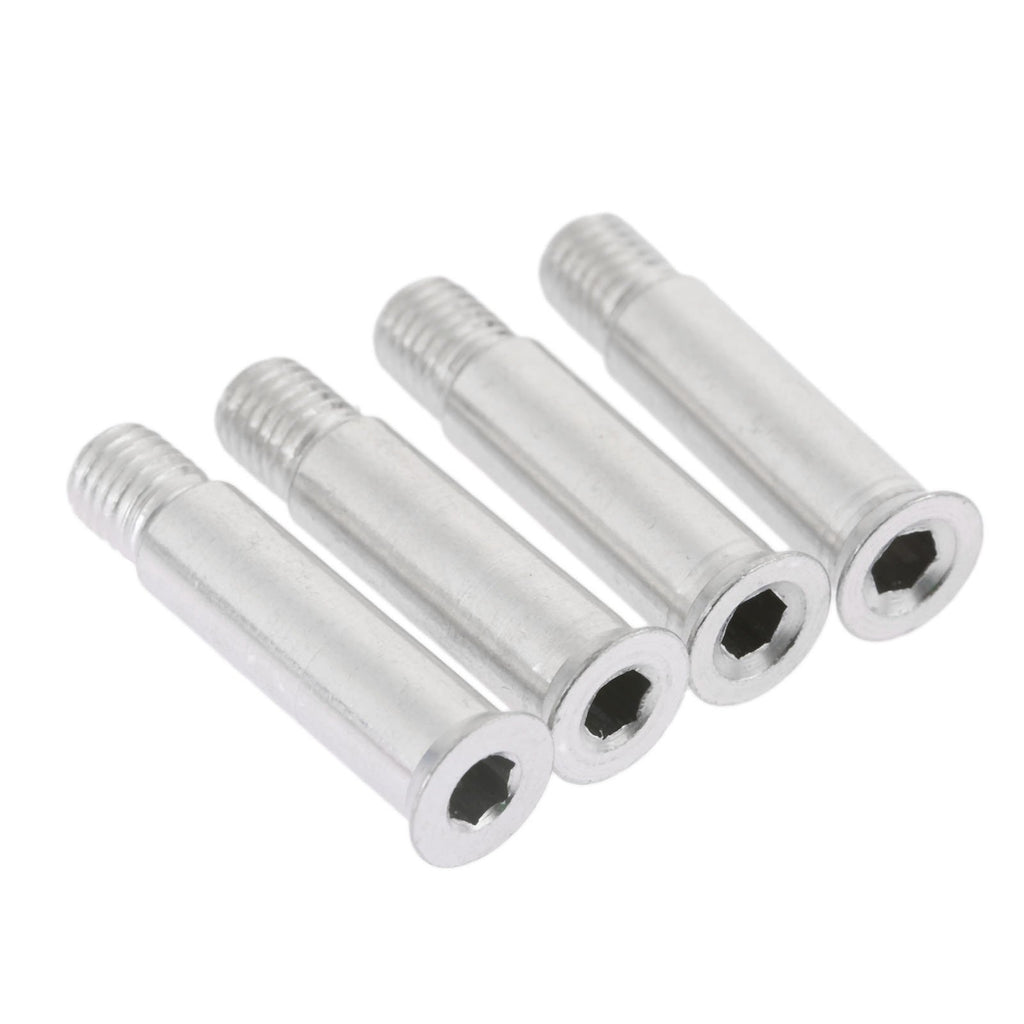 Muxsam Inline Skate Axle Screws For Wheel Fastening, 8-Pack Steel Rollerblade Wheel Screws Replacements, Od 0.31''/8Mm Bolt Fitt