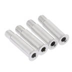 Muxsam Inline Skate Axle Screws For Wheel Fastening, 8-Pack Steel Rollerblade Wheel Screws Replacements, Od 0.31''/8Mm Bolt Fitt