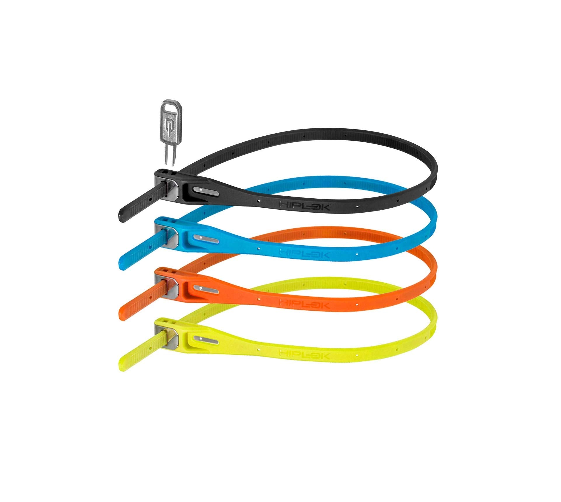 Hiplok Z Lok 4 Pack: Multicolour Security Tie Bike Locks