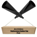 Basegoal Batting Tee Topper Replacement Basic Ball Rest Rubber Cup (2 Pack New White)