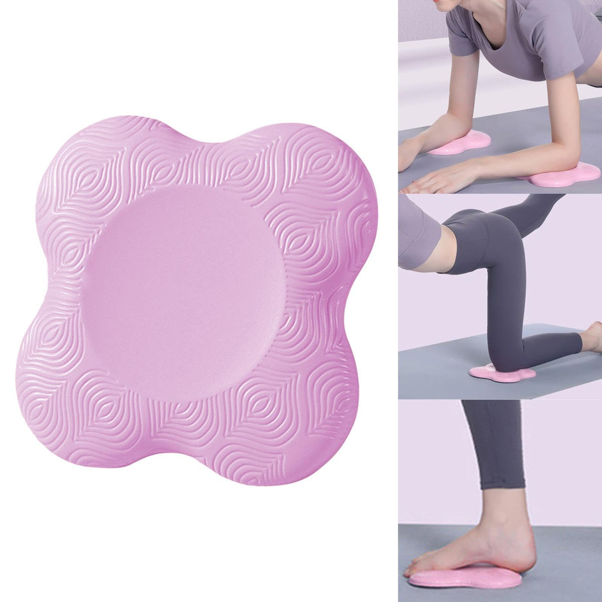 STYLEHEAVEN Yoga Knee Pad Nonslip Kneeling Support Exercise for Floor Fitness Purple