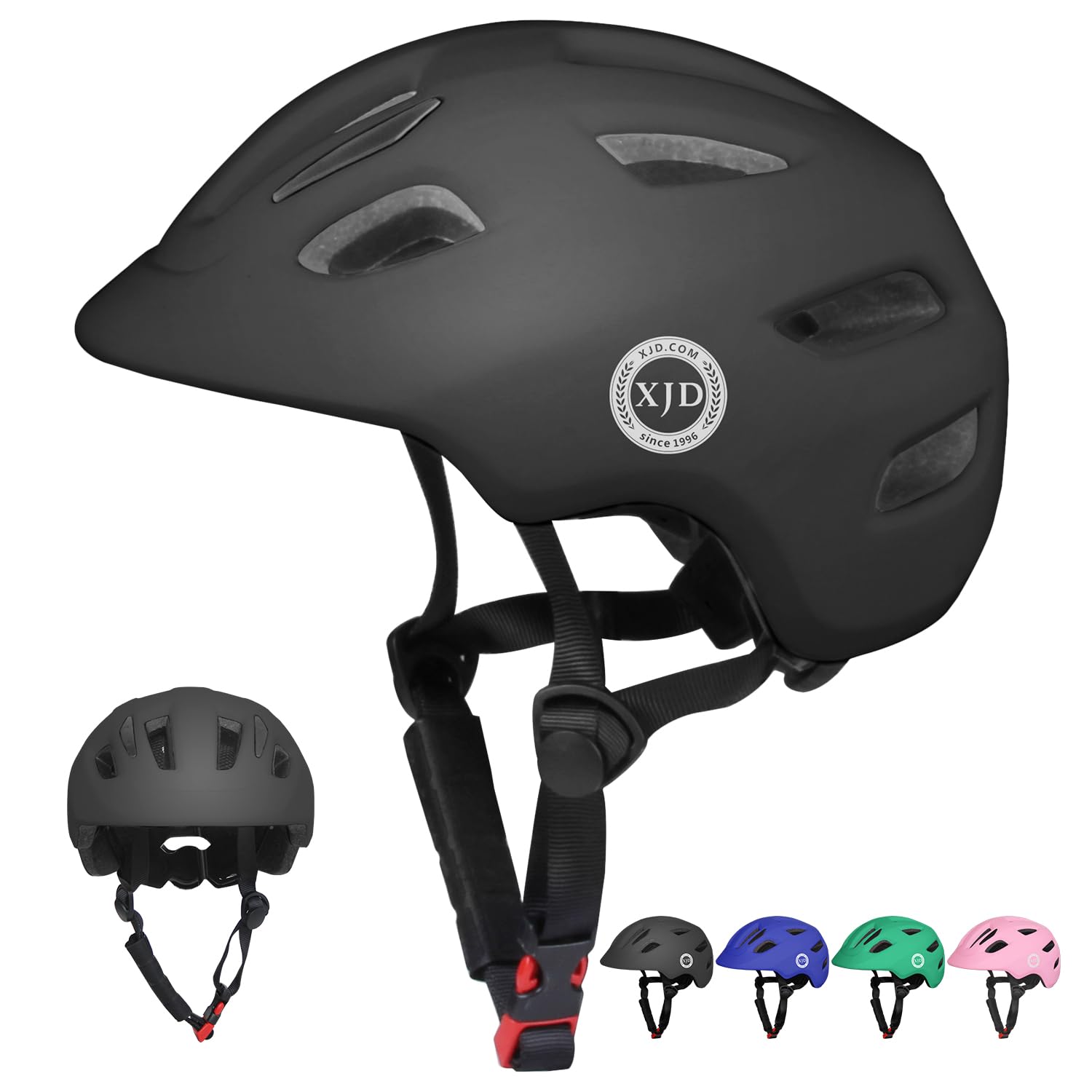 XJD Toddler Helmet Kids Bike Helmet Baby Multi-Sport Adjustable for Kids Boys Girls Lightweight for Age 1 and Older (Black, Smal