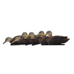 Avian X Topflight Black Realistic Duck Decoy Sets With Flocked Bodies, 6 Unique Postures, Weight Forward Swim Keel, & Durable No