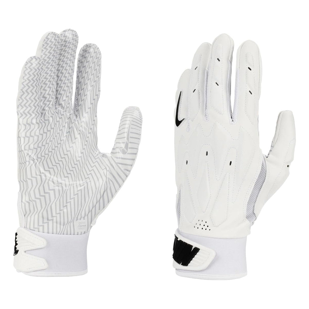 Nike D-Tack 7.0 Lineman Football Gloves White | White | Black, Medium