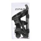 Zonkie Bicycle Bottle Cages, Plastic Bike Bottle Holder With Cage Mounting Base (Black)