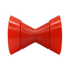 Colofulway 3'' Boat Trailer Bow Bell Roller Assembly With 1/2'' Shaft Fits 3 Inch Bracket, Polyurethane(Red)