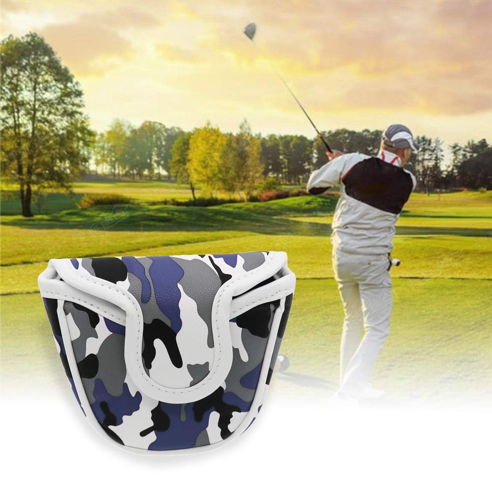 Histar Golf Mallet Putter Cover Headcover Camouflage Pattern Head Protective Bag (Camouflage Gray)