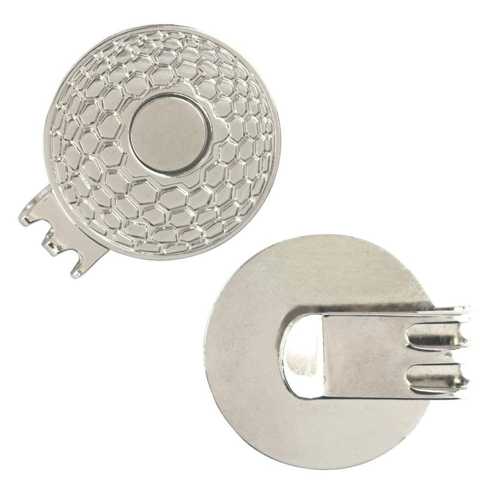 Pinmei Colorful Golf Ball Markers With Silver Color Golf Hat Clips (Usa Flag Eagle)