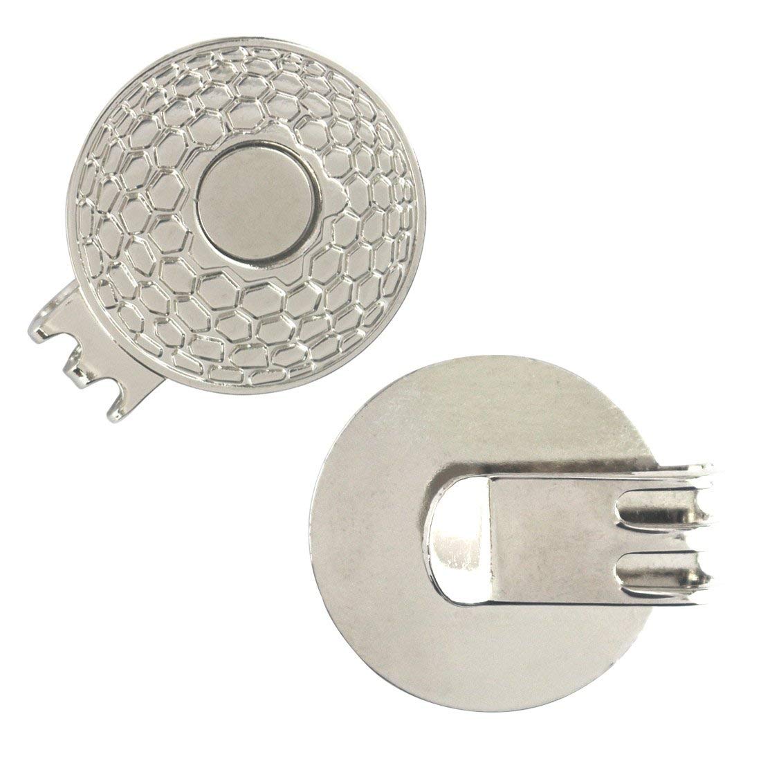 Pinmei Colorful Golf Ball Markers With Silver Color Golf Hat Clips (Usa Flag Eagle)