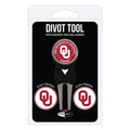 Team Golf NCAA Oklahoma Sooners Divot Tool Pack With 3 Golf Ball Markers Divot Tool with 3 Golf Ball Markers Pack, Markers are R