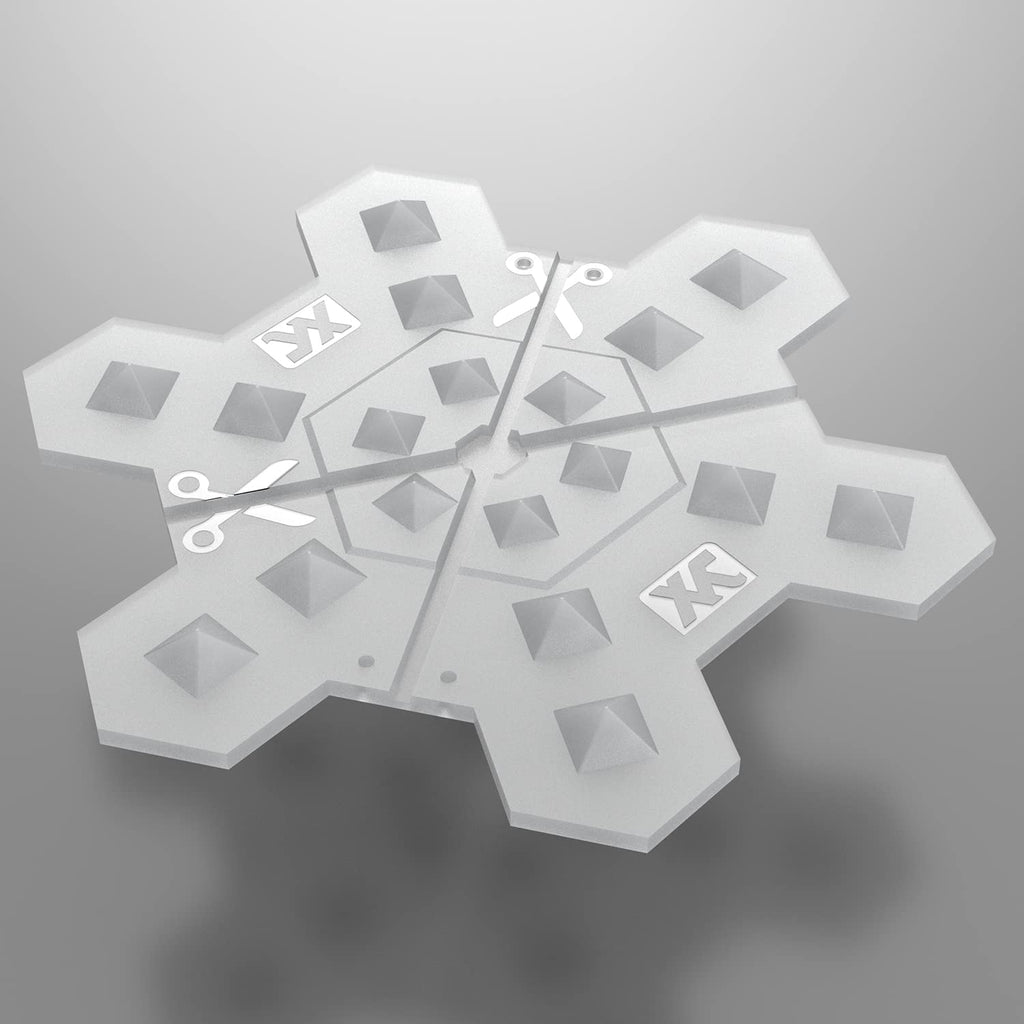 Xcman Snowboard Clear Spike Stomp Pad Anti-Slip,Provides Extra Grip And Pperfect Traction With 3M Adhesives 5.2 X 5.2 Inch