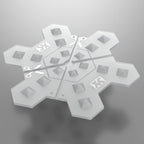 Xcman Snowboard Clear Spike Stomp Pad Anti-Slip,Provides Extra Grip And Pperfect Traction With 3M Adhesives 5.2 X 5.2 Inch