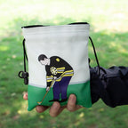 Montela Golf Valuables Pouch,Golf Pouch Bag With Drawstrings Golf Tee Bag Pouch Leather Golf Tee Pouch Golf Ball Bag For Men Wom