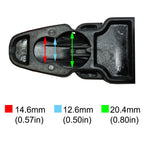 Scuba Choice Scuba Diving Universal Fin Spring Heel Strap With Quick Release Buckles (Pair), Medium,Black