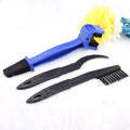 Motorcycle & Bike Chain Cleaner Tool Set - Durable Bicycle Chain Gears Maintenance Cleaning Brush Kit For All Type Chain Gears(3