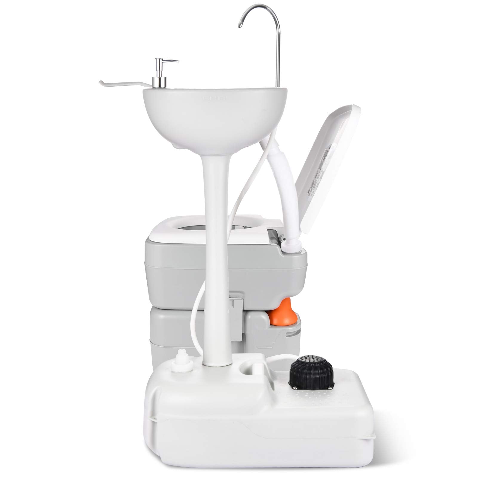 Yitahome Portable Sink And Toilet, 17 L Hand Washing Station & 5.3 Gallon Flush Potty,For Outdoor,Camping, Rv, Boat, Camper, Tra