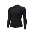 Womens Hyperfreak 2 mm Front Zip Wetsuit Jacket, Black/Black, 8