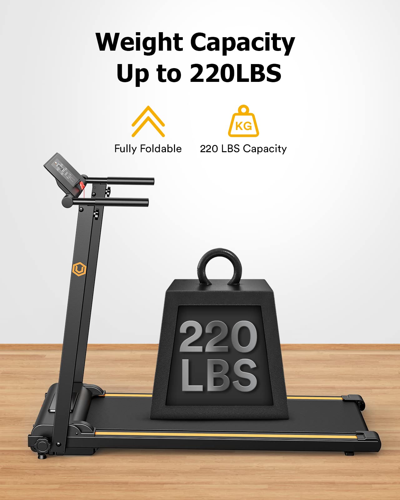 Urevo Walking Pad Treadmills For Home Office, Under Desk Compact Design Treadmill Portable Walking Pad Treadmill With Remote Con