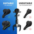Anzome Bike Seat Cushion, Exercise Bike Seat Cover, Wide Foam & Extra Soft Gel Bike Seat Cushion For Women Men Everyone, Fits Cr