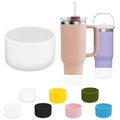 Turmaster 1Pcs Silicone Boot For Stanley 40 Oz Quencher Tumbler, Silicone Cups Sleeve For Stanley Iceflow 20Oz 30Oz, Stanley Cup